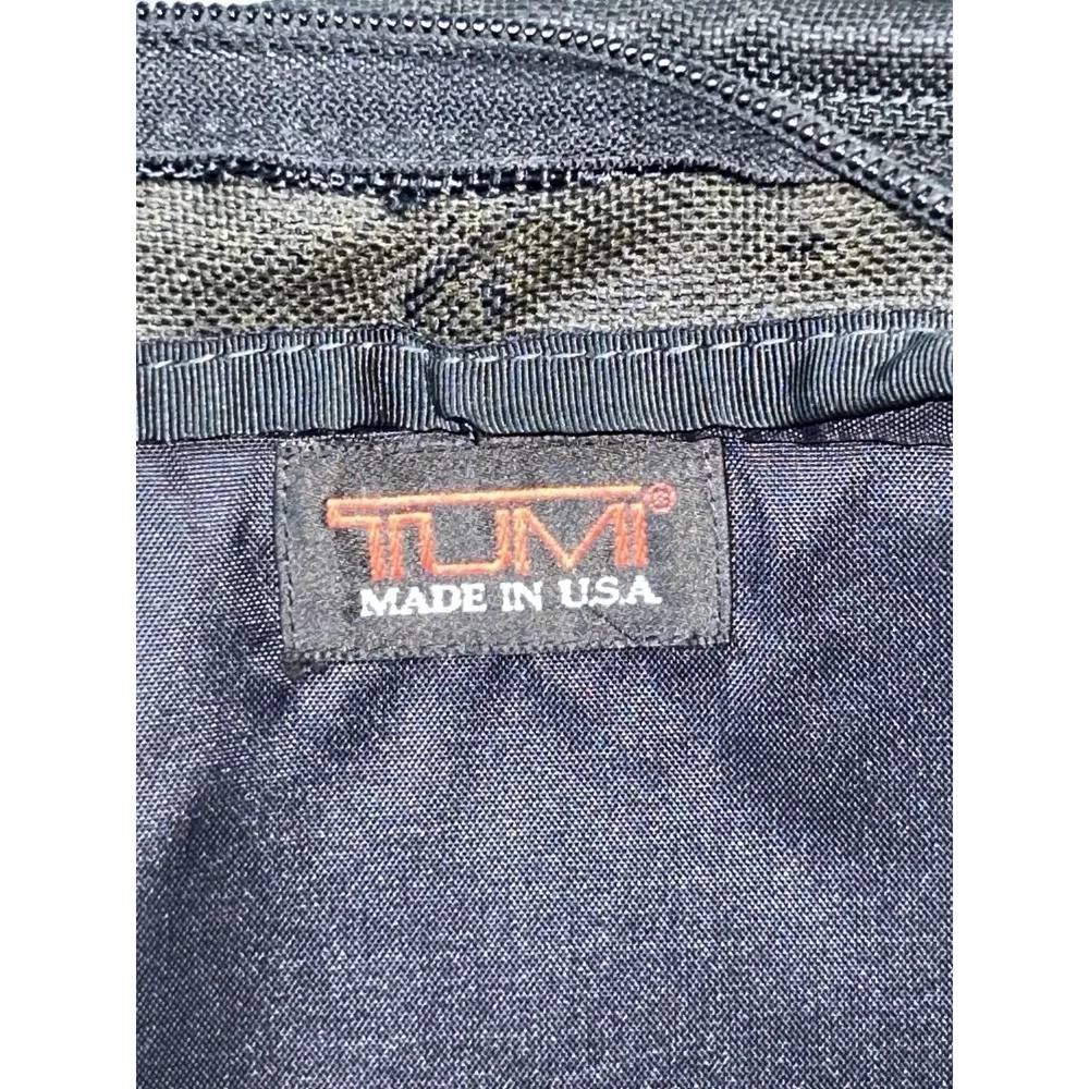 Vintage Tumi Black Nylon Soft Case Business Briefcase Laptop Bag Made USA Mens